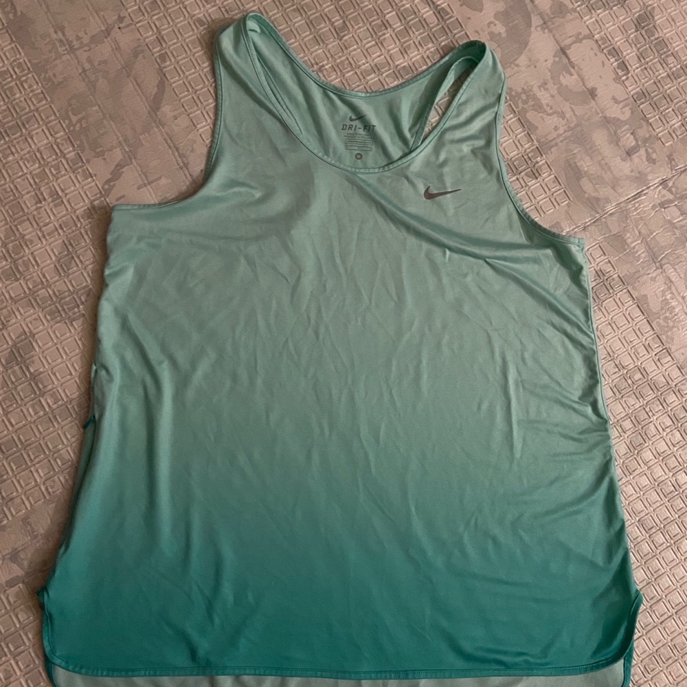 Teal ombré Nike shirt